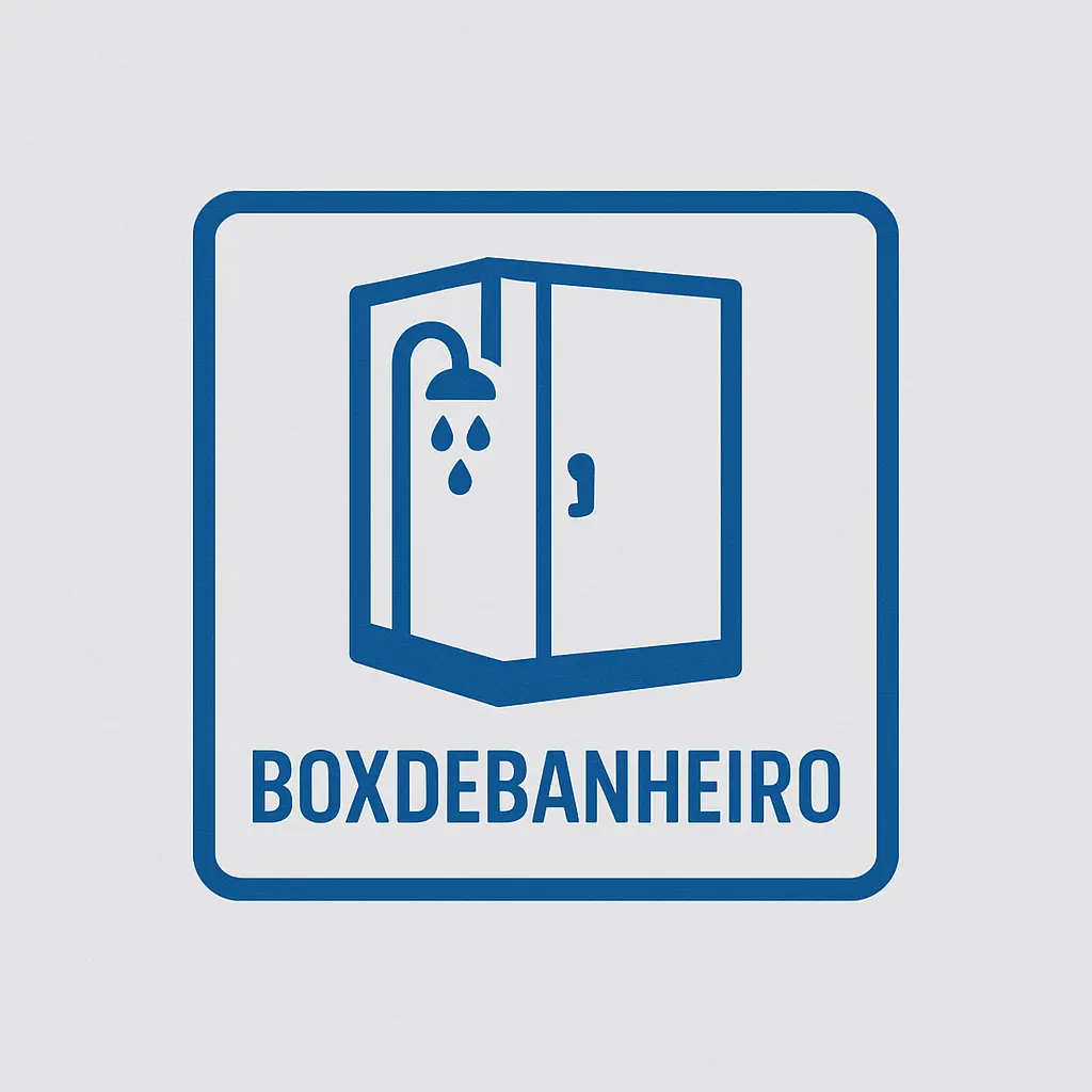 Banheiro moderno com box de vidro